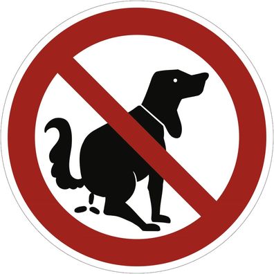 Hier kein Hundeklo, Symbolschild