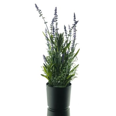 GASPER Lavendel Blauviolett im Kunststofftopf 43 cm - Kunstblumen