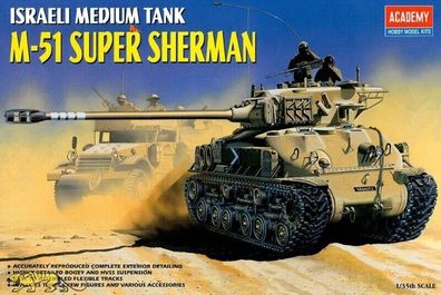 Academy M-51 Super Sherman I.D.F. Medium Tank Panzer 13254