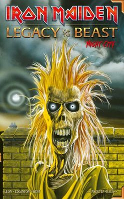 Iron Maiden - Night City (Debüt Cover)besonderer Lackierung, Lesebändchen, Lim666