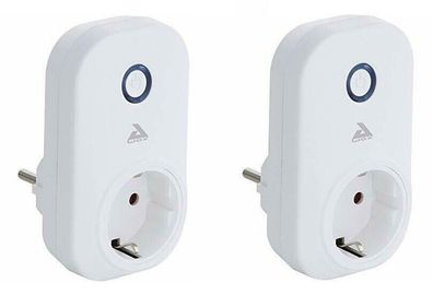 2x EGLO connect PLUG Smart Home Stecker, Steckdose mit Energiemesser, Bluetooth