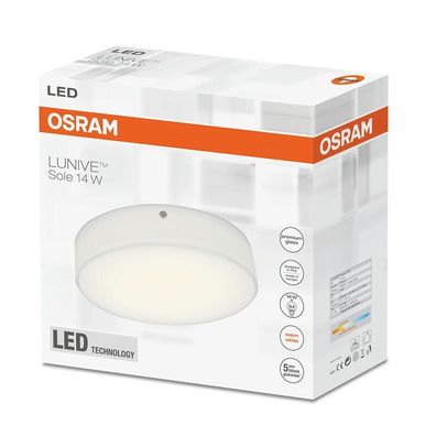 Osram LED Deckenleuchte Lunive Sole 14W ? 15cm Echt Glas EEK: F (Spek. A-G)