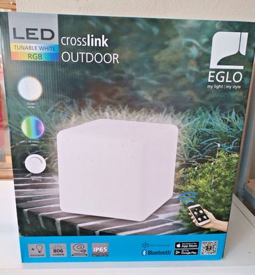 EGLO Connect-C LED smarte Gartenleuchte Würfel 40cm RGB 9W EEK: F (Spektrum A-G)