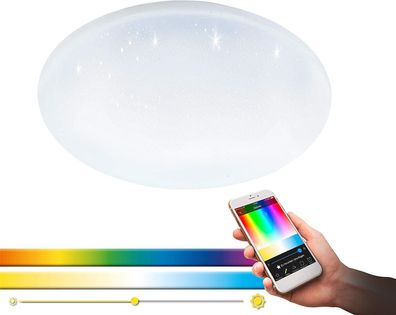 EGLO Connect-C LED Leuchte RGB smart 40cm rund 20W + FB AWOX EEK: E (SpektrumA-G)