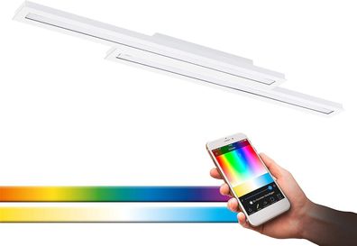 EGLO smart C-Link LED Deckenlampe Saliteras-c RGB DIMM weiß EEK: D (Spektrum A-G)