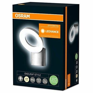 Osram LED Design-Außenleuchte Endura Style Loop silber Edelstahl 650lm! IP44