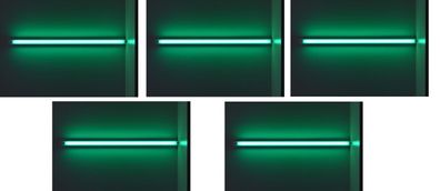 5x OSRAM Lumilux Leuchtstoffröhre grün 36W 120cm T8 EEK: G (Spektrum A bis G)