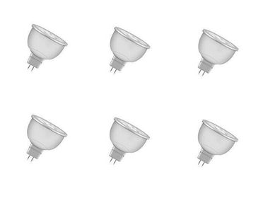 6x OSRAM LED Reflektor Spot GU5.3 3,5W = 20W kaltweiß EEK: F (Spektrum A-G)