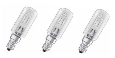 3x Osram Halolux T Quarz-Halogen-Lampe E14 klar 40W EEK: G (Spektrum A bis G)