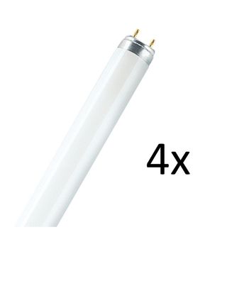 4x Osram T8 Leuchtstoffröhre Lumilux 36W 120cm Fluora EEK G (Spektrum A bis G)