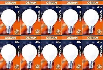 10x Osram Special Leuchtmittel 40 W E14 Ofen 2700 Kelvin EEK: G (Spektrum A - G)
