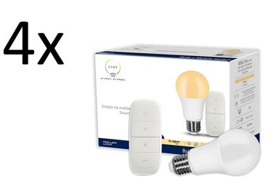 4x Tint Starter-Set LED Lampe mit Mobile Switch dimmbar EEK: F (Spektrum A-G)