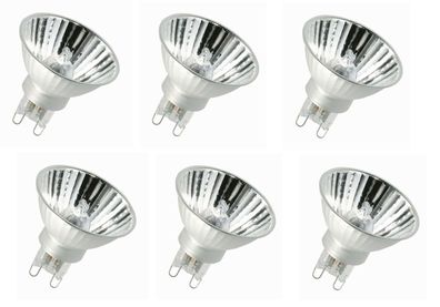 6x Osram Decopin 60040 FL Halogen G9 40W warmweiß dimmbar EEK: G (Spektr A-G)