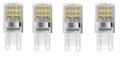 4x OSRAM LED STAR PIN 20 G9 1,9 W=20 W warmweiß 200lm EEK: F (Spektrum A-G)