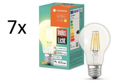 7x Ledvance SMART+ LED Volks Licht E27 Bluetooth Volkslicht EEK: E (Spekt A-G)
