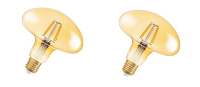 2x Osram LED Vintage Lampe "Pilz" E27 warmweiß 4,5W=40W Deko EEK: G (Spektr A-G)