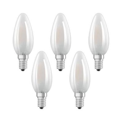 5x Osram STAR Classic LED Kerze E14 4W=40W cool daylight EEK: F (Spektrum A-G)