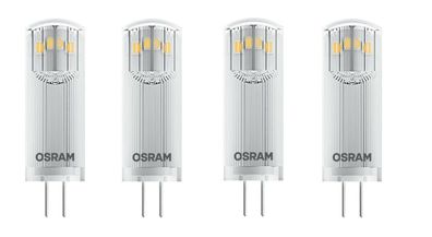 4x OSRAM LED STAR PIN 20 G4 1,8W=20W 12V kaltweiß 200 lm EEK: F (Spektrum A-G)