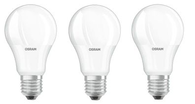 3x OSRAM LED Glühlampe 60W-Ersatz matt E27 dimmbar warmweiß EEK: F (Spektrum A-G)