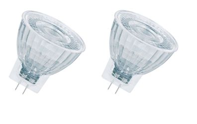 2x Osram LED Star MR11 Reflektor Spot GU4 2,5W=20W 12V EEK: F (Spektrum A - G)