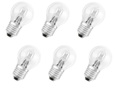 6x Osram Halogen Classic ECO 64541 E27 20W = 25W dimmbar EEK: G (Spektrum A-G)