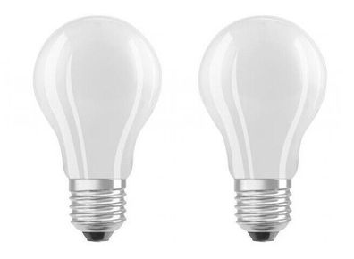 2x OSRAM LED Birne E27 5W = 40W warmweiß dimmbar + 1x gratis EEK: F (Spektrum A-G)