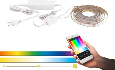 EGLO Connect-C LED Band 5m STRIPE-C, Smart Home RGB Mesh BT EEK: F (Spektrum A-G)