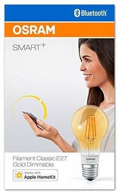 OSRAM SMART+ LED Filament Globe GOLD 50W E27 Bluetooth EEK: F (Spektrum A bis G)