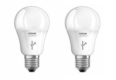 2x Osram Lightify Classic A 60W LED E27 Tunable White Dimmbar EEK: F (Spektr A-G)