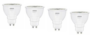 4x OSRAM Smart+ LED ZigBee GU10 Reflektor warmweiß dim EEK: G (Spektrum A bis G)