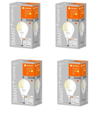 4x Ledvance Smart+ LED Wifi E14 Kugel Tropfen 5W dimmbar EEK: F (Spektrum A-G)