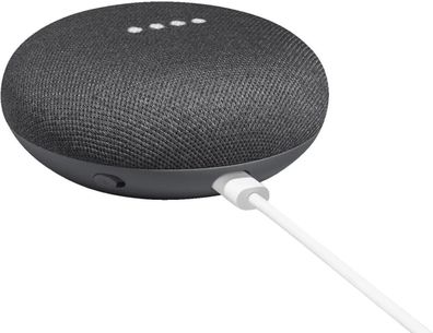 Google Home Mini Sprachassistent schwarz smarter Lautsprecher Speaker NEU + OVP