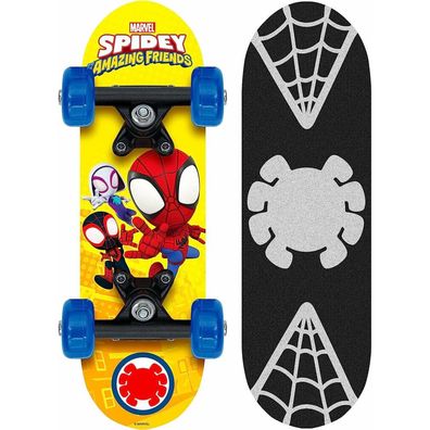skateboard Spidey 43 x 12,5 cm schwarz/ gelb