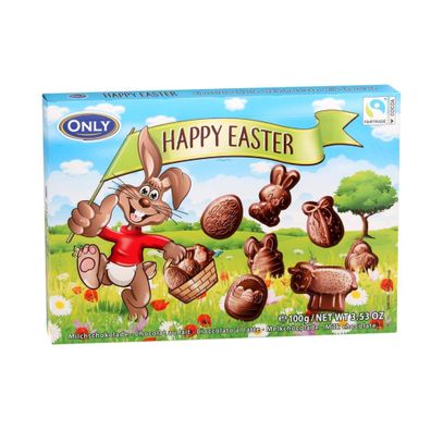 Ostern Happy Easter Milchschokolade Figuren 100g MHD 19.12.2025