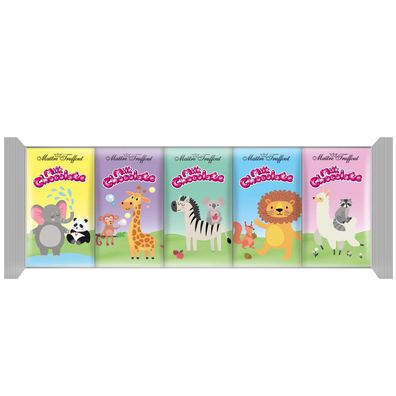 Süße Tierwelt Schokoladenspaß Milchschokolade 5x15g MHD 13.06.2025