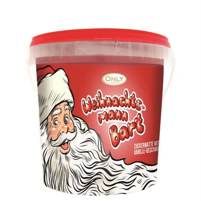 Weihnachtsmann Zuckerwatte Eimer 50g – Vanillegeschmack – Festliche Geschenkidee ...