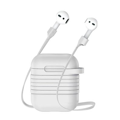 Baseus Silikon Hülle Kopfhörerbox mit Magnetband kompatibel mit Apple Kopfhörer ...