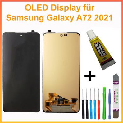 OLED Display Für Samsung Galaxy A72 2021 SM-A725F LCD Bildschirm schwarz + TOOL