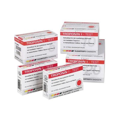 Cleartest® Troponin I Vollblut Infarkt-Test | Packung (10 Tests)