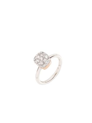 Pomellato – NUDO-SOLITAIRE-RING AUS WEISS- UND Roségold MIT Diamanten – PAB5010O6000D