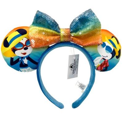 Disney-Parks Ohren Rot Polka Dot Pailletten Disney-Resort Minnie Mouse Stirnband