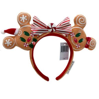 Minnie Ohren Schleife Disneyland Weihnachten Lebkuchen Disney-Parks Stirnband NEU