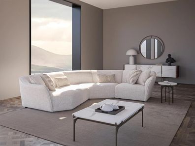 U Form Sofa Couch Polster Garnitur Wohnzimmer Design Ecksofa Neu Couchtisch