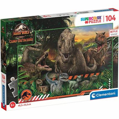 Jurassic World Camp Kreidezeit-Puzzle 104tlg.