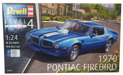 Revell 07672 - 1970 Pontiac Firebird Oldtimer, Modellbausatz Level 4, Maßstab 1: