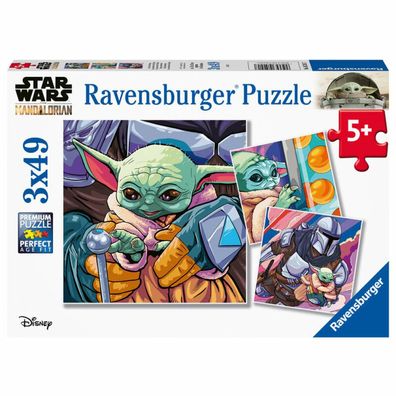 Star Wars Mandalorian Baby Yoda Puzzle 3x49tlg.