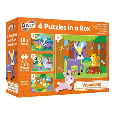 4 Puzzles in einer Schachtel - Im Wald