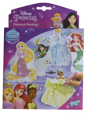 Totum 044388 Disney Princess Diamond Painting, Prinzessinnen zum dekorieren mit