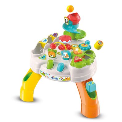 Clemmy baby - Fröhlicher Spieltisch mit Würfeln und Tieren