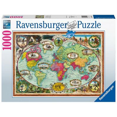 Ravensburger Around the World by Bike Puzzle 1000 Teile